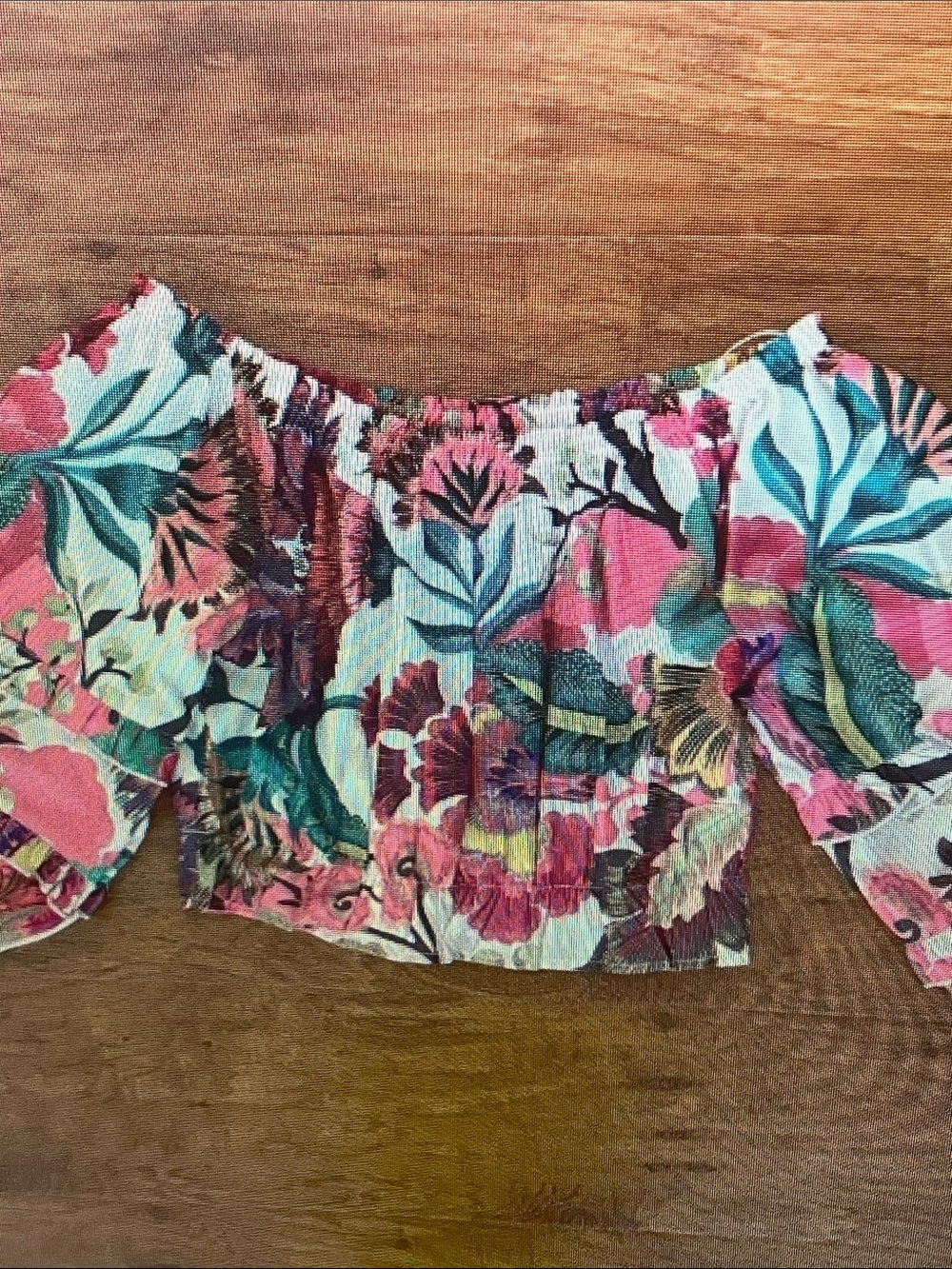 Rachel Zoe Pink Multi Floral Off-Shoulder Blouse
